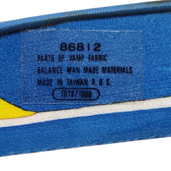 Vintage 80s Terry Lined Slides Size 8 Blue Rainbow Detail Islander - Picture 9 of 10